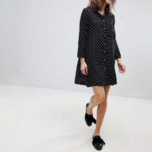 ASOS Stradivarius Polka Dot Shirt Dress